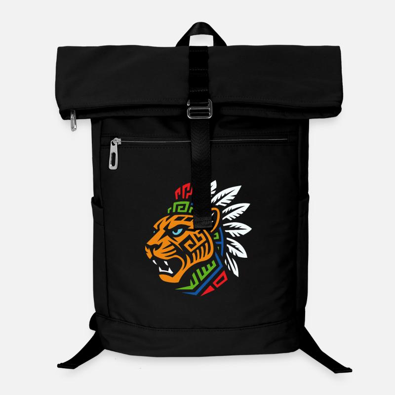 Tribal Tiger – Un design ethnique puissant Sac à dos ordinateur
