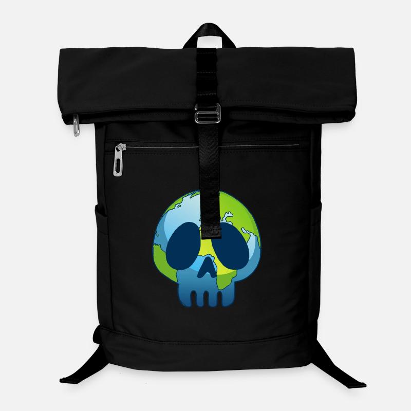 The skull of planet Earth Laptop Backpack