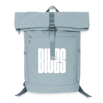 Blaues auffälliges Logo-Design - Laptop-Rucksack  - Eisblau - Vorne