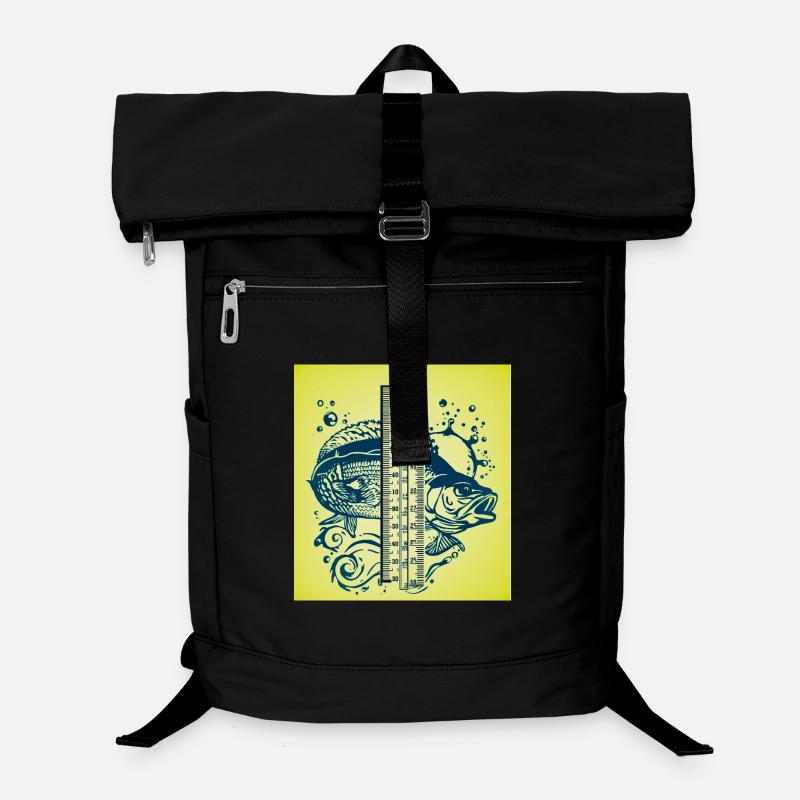 Jaune Art de la jauge Poisson Sac à dos ordinateur