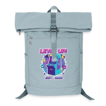 Level Up 1985 – Retro Arcade Automat Design - Laptop Backpack - ice blue - Front