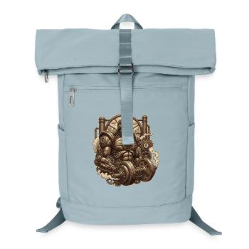 Steampunk Muskeln - Laptop-Rucksack  - Eisblau - Vorne