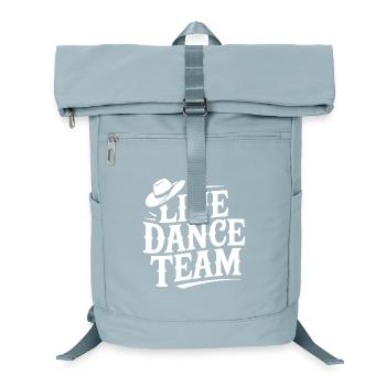 Line Dance Team Logo - Laptop-Rucksack  - Eisblau - Vorne