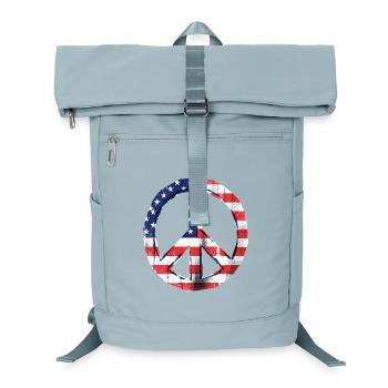Peace USA Flag - Laptop Backpack - ice blue - Front