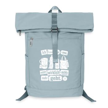 Erst neu, wenn nichts mehr geht - Laptop-Rucksack  - Eisblau - Vorne