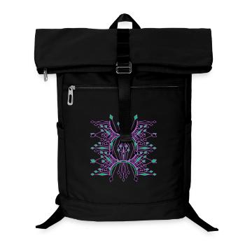 Designer clothes and tote bags, chic and unique style. - Laptop Backpack - black - Front