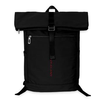 Lettrage antifasciste vertical (étiré) - Sac à dos ordinateur - noir - Devant