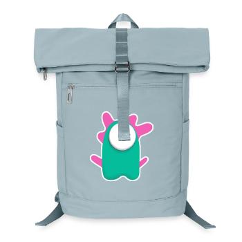 Niedlicher türkisfarbener Zyklop | Lustiges pinkes Monster - Laptop-Rucksack  - Eisblau - Vorne