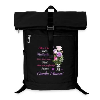 Bonne fête des mères - Sac à dos ordinateur - noir - Devant