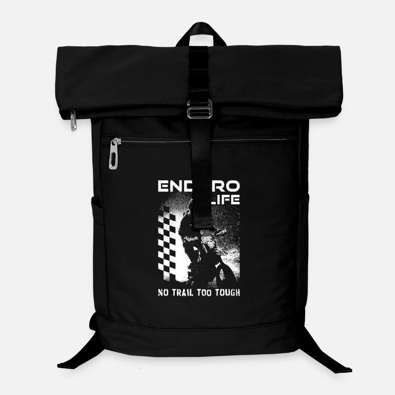 Enduro - Pilote de moto tout-terrain - Sac à dos ordinateur - noir