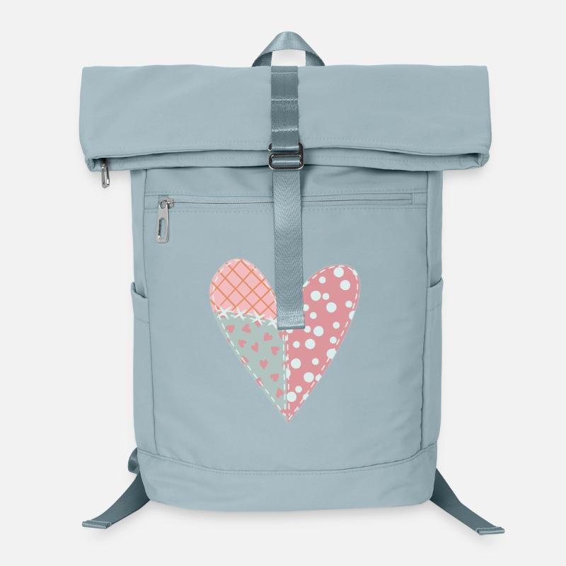 Patchwork Herz Nr. 6 Laptop-Rucksack 