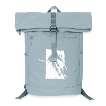 Skifahrer Winter Sport Grunge Design - Laptop-Rucksack  - Eisblau - Vorne