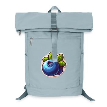 Bright Blueberries and Green Leaves - Laptop Backpack - ice blue - Front