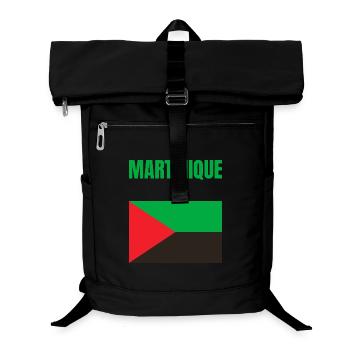 T-shirt drapeau Martinique Antilles - Sac à dos ordinateur - noir - Devant