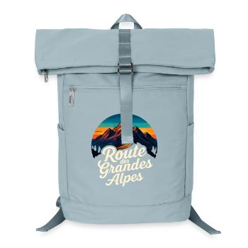 Route des Grandes Alpes Vintage - Laptop Backpack - ice blue - Front