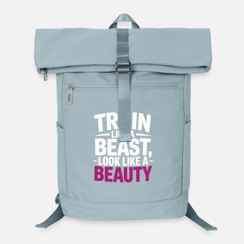 Trainiere wie ein Tier, sieh aus wie eine Schönheit Laptop-Rucksack 
