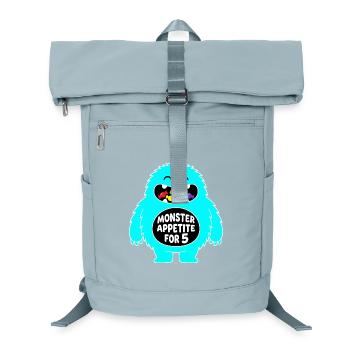 Monster Appetite 5th Birthday - Laptop Backpack - ice blue - Front
