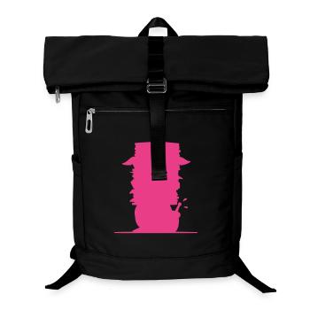 Snail Stack of Books Flat Icon - Laptop Backpack - black - Front