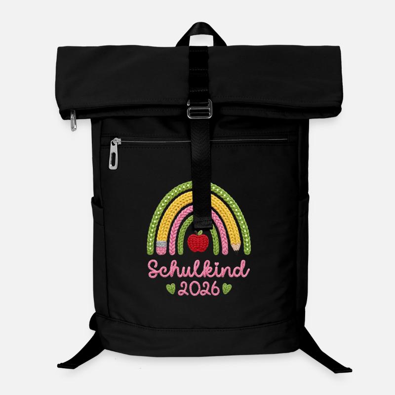 Schulkind 2026 Regenbogen Laptop-Rucksack 