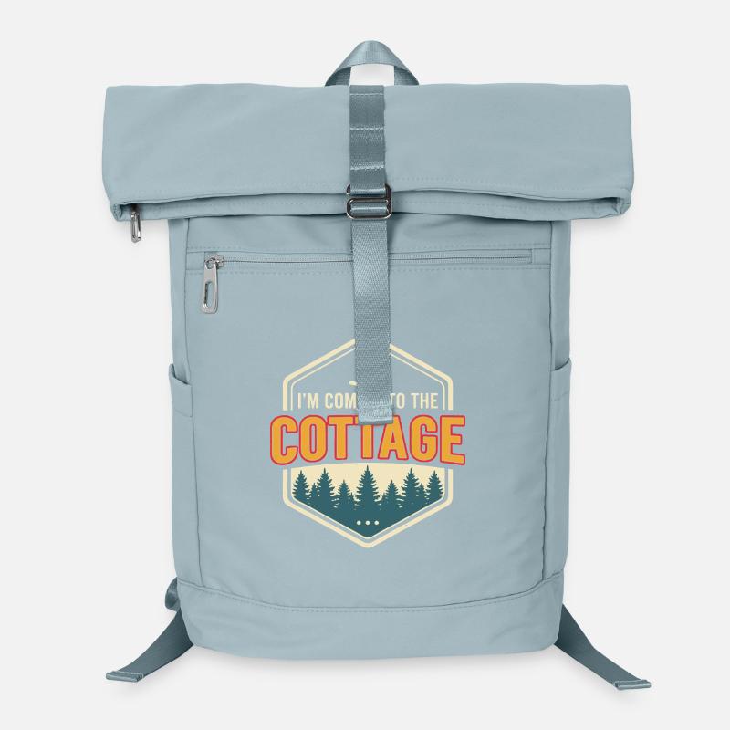 Weekend in the Retro Nature Countryside Laptop Backpack