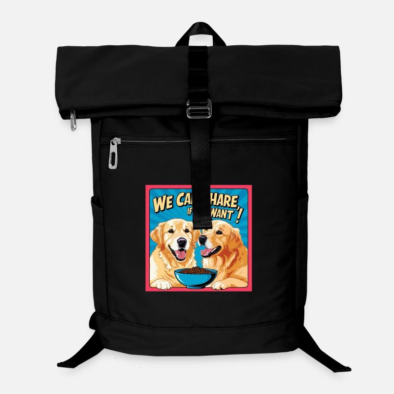 Comic Dogs - Nous pouvons partager si vous le souhaitez Sac à dos ordinateur