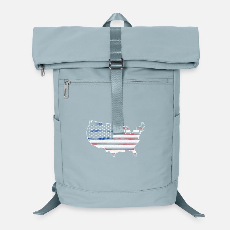 Stars and Stripes Map Laptop Backpack