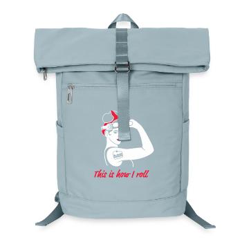 cuire les femmes pouvoir féminisme drôle boulanger - Sac à dos ordinateur - bleu glacier - Devant