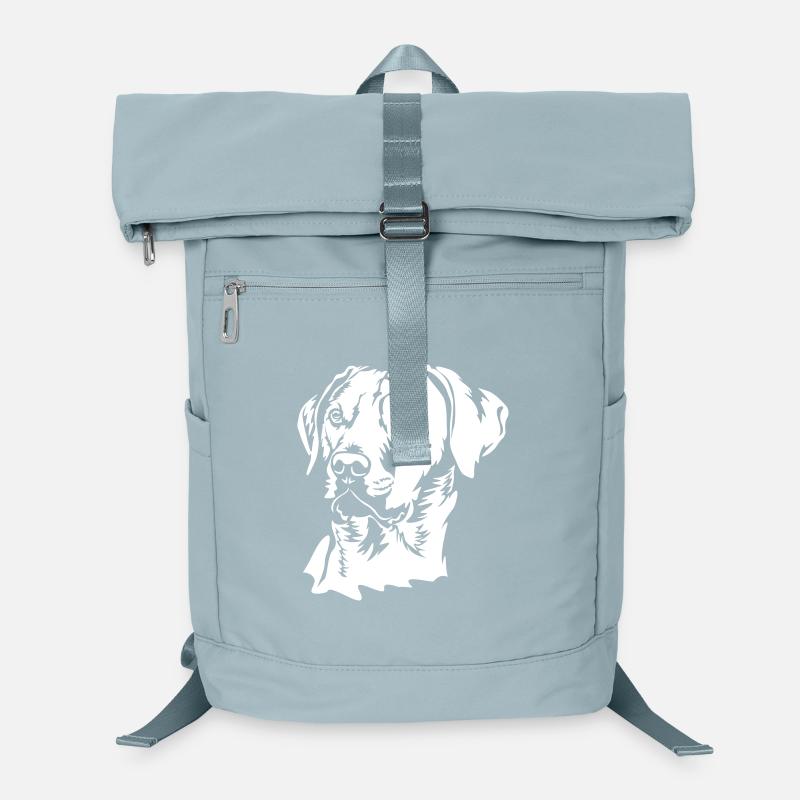 Rhodesian Ridgeback Kopf "Black Edition" Laptop-Rucksack 