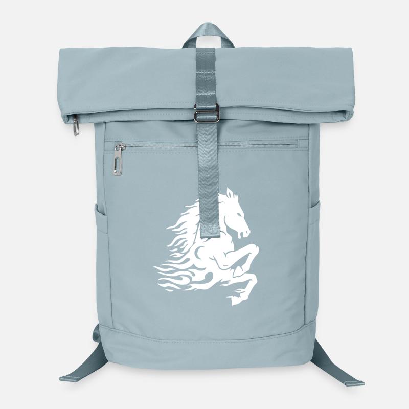 Cheval fantôme (blanc) Sac à dos ordinateur