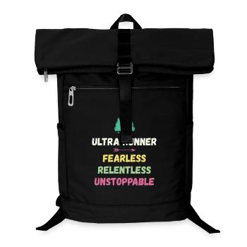 Ultra Runner - Furchtlos. Unerbittlich. Unaufhaltsam. - Laptop-Rucksack  - Schwarz - Vorne