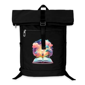 Mondes de livres enchanteurs - Sac à dos ordinateur - noir - Devant