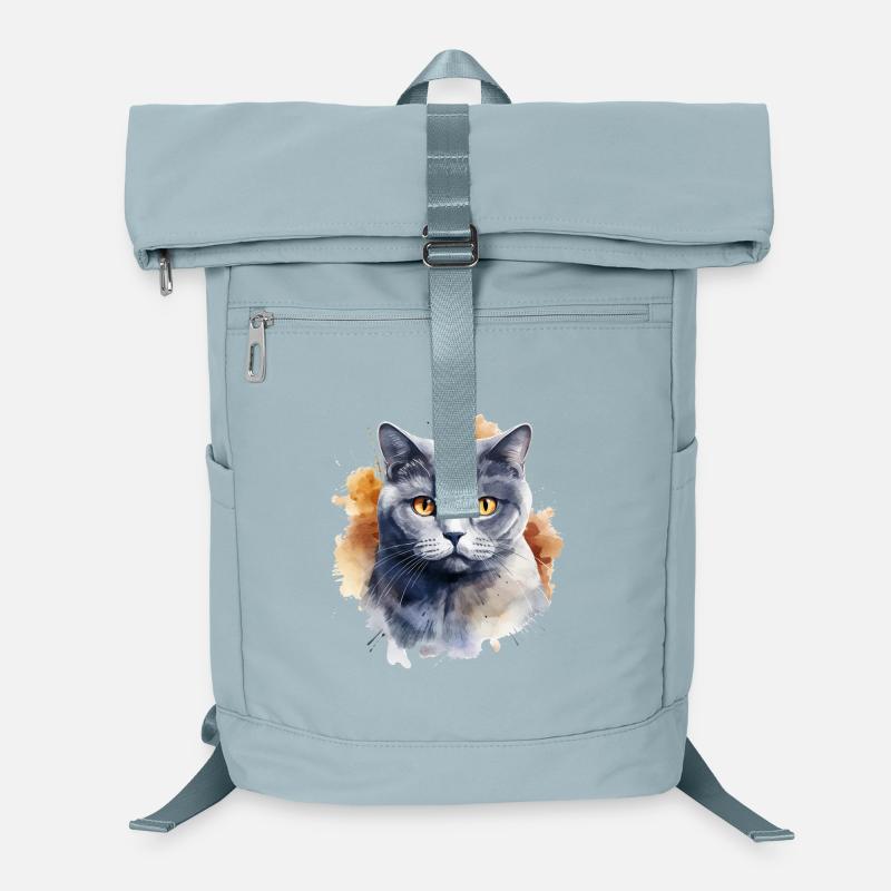 Katze Kopf Britisch Kurzhaar Laptop-Rucksack 