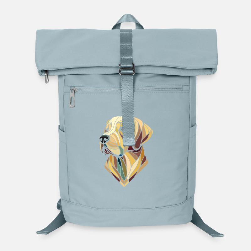 Labrador head, retriever, geometric art, polygon Laptop Backpack
