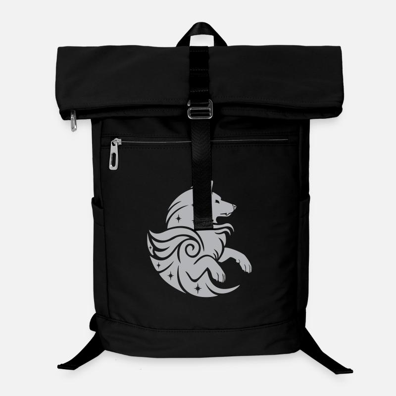 Star Wolf Magic Coat of Arms - customizable color Laptop Backpack