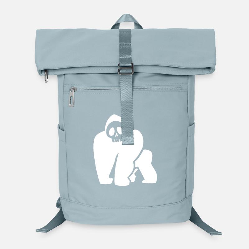 Crâne de gorille blanc Sac à dos ordinateur