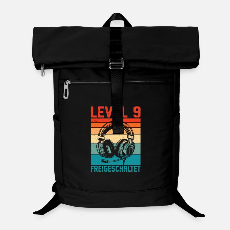 9th Birthday Boys Gamer Level 9 Unlocked Laptop Backpack