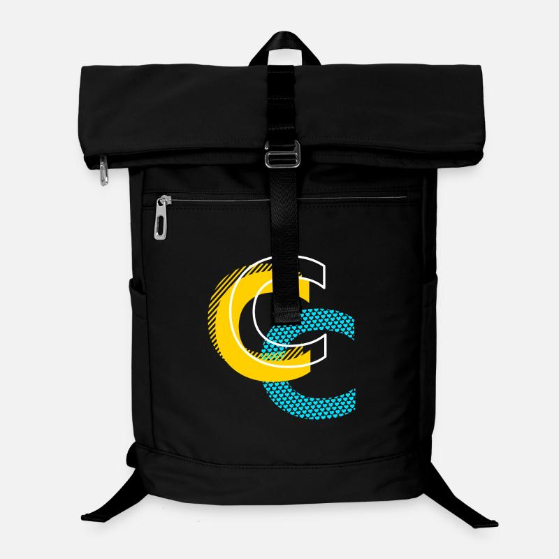 Initial letter C Laptop Backpack