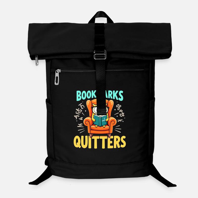 Owl Reader in Armchair Bookmarkers Laptop Backpack