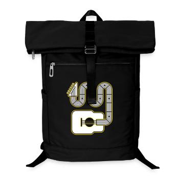Geometrische Gitarre - Laptop-Rucksack  - Schwarz - Vorne