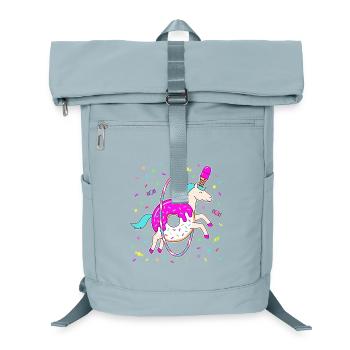 Cute 6th Birthday Unicorn Donut - Laptop Backpack - ice blue - Front