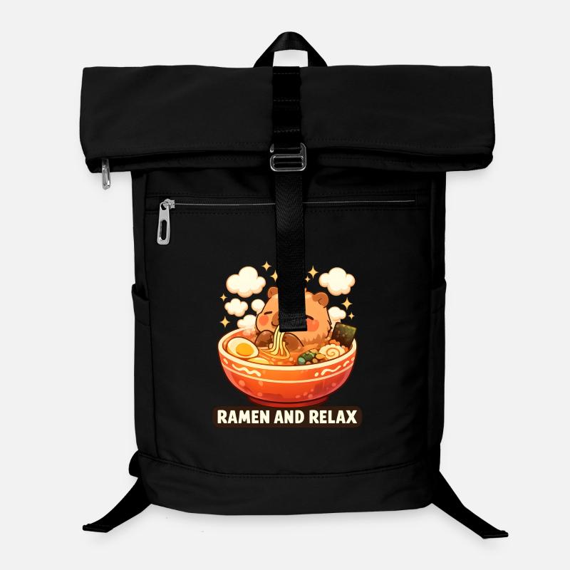 Capybara Ramen and Relax Laptop-Rucksack 