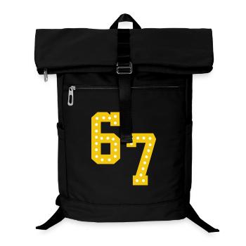 Yellow number lights 6 7 - Laptop Backpack - black - Front