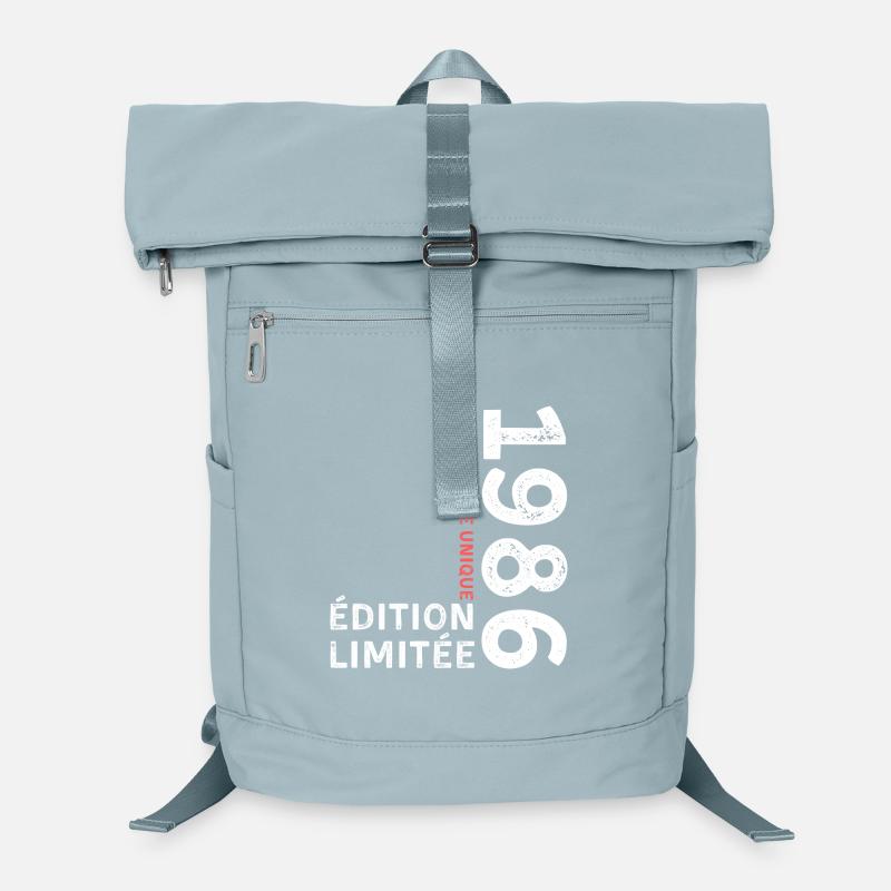 1986 vintage typographic style Laptop Backpack