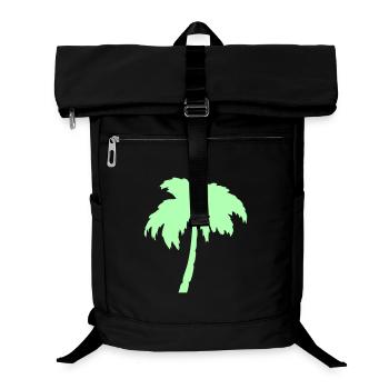 Palme Mint Silhouette - Laptop-Rucksack  - Schwarz - Vorne