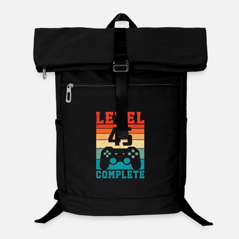 45e anniversaire Niveau 45 Joueur complet 45 ans Sac à dos ordinateur