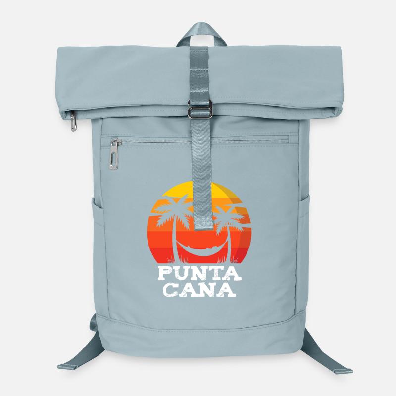 Souvenir des palmiers au coucher de soleil de Punta Cana Sac à dos ordinateur