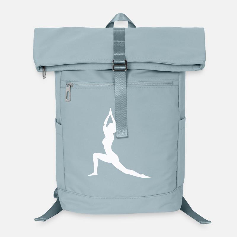 Yogapose Silhouette Kraft Balance Laptop-Rucksack 