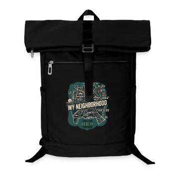 Berlin Meine Nachbarschaft - Laptop-Rucksack  - Schwarz - Vorne
