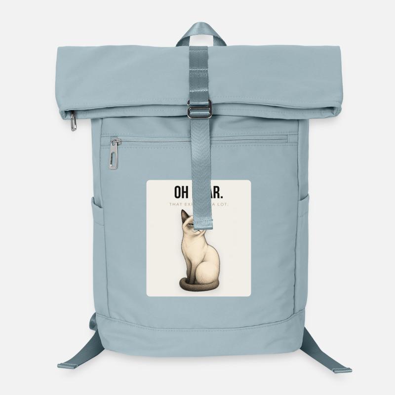 OH DEAR. Noble Cat Sarcastic Meme Design Laptop Backpack