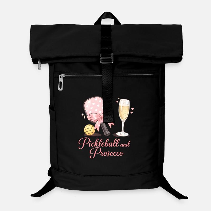 Pickleball and Prosecco flair Laptop Backpack